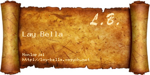 Lay Bella névjegykártya